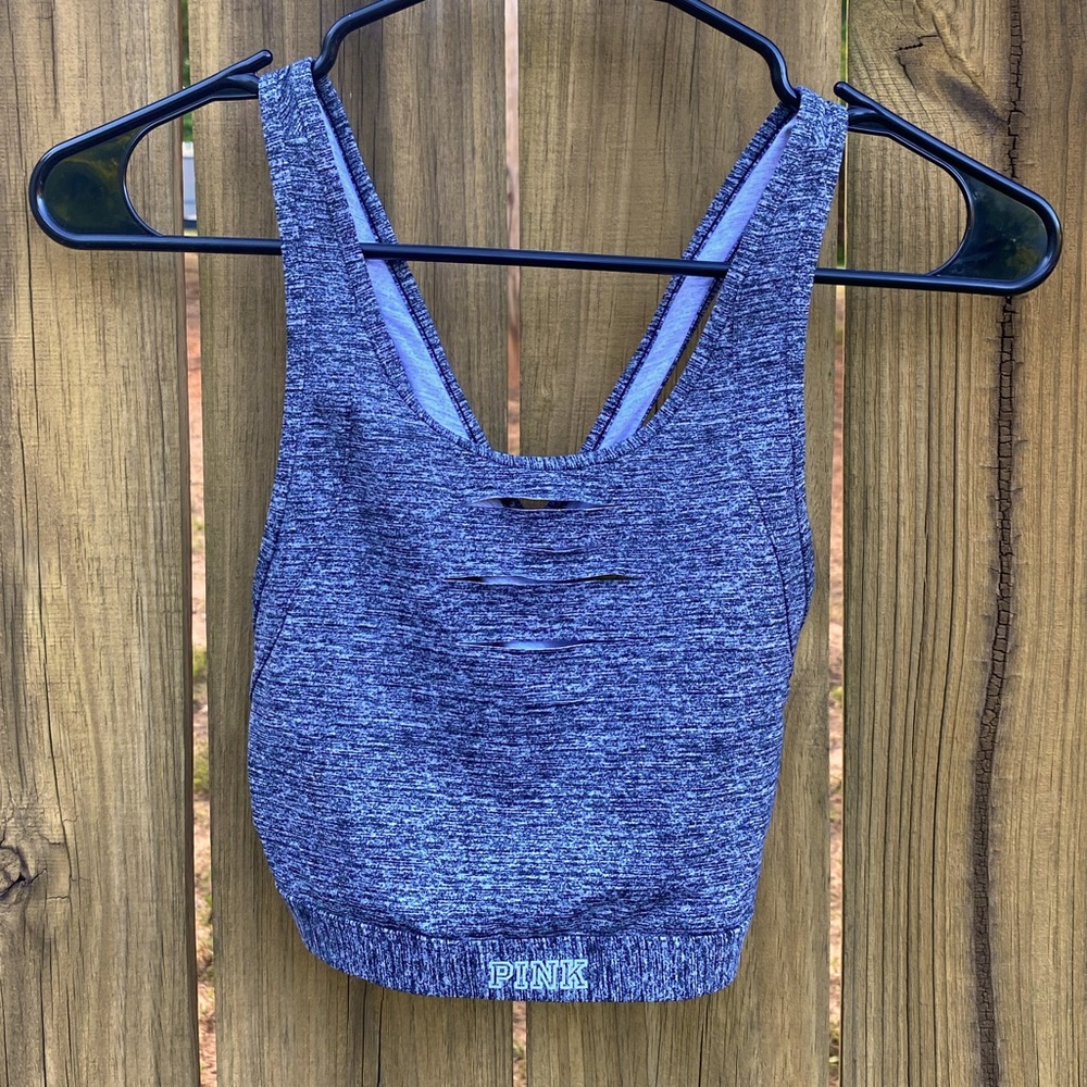 PINK Victoria’s Secret Ultimate Unlined Sports Bra | S | Gray